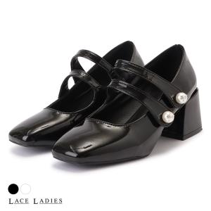 Lace Ladies（レースレディース） チャンキーヒール エナメル