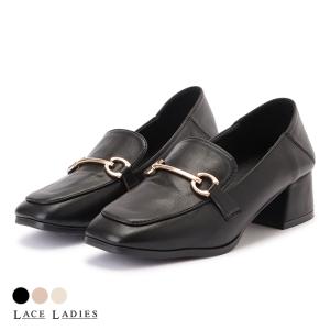 Lace Ladies（レースレディース） ダブルストラップ エナメル パンプス