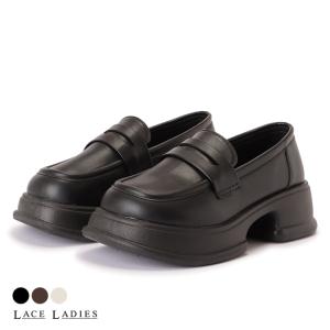 Lace Ladies（レースレディース） 厚底 エナメル コインローファー