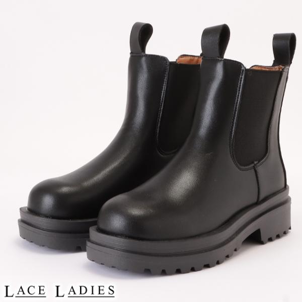 ショートブーツ  チェルシーブーツ スムース スエード  サイドゴア サイドゴム 太ヒール ショート...