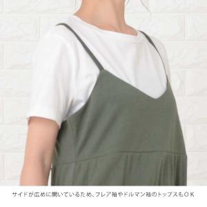 キャミプリーツワンピース ロングワンピース ノ...の詳細画像2
