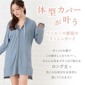 ラッシュガード 体型カバー UVカット ロング...の詳細画像1