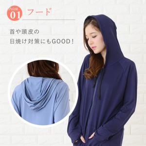 ラッシュガード 体型カバー UVカット ロング...の詳細画像2