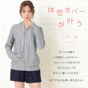 ラッシュガード 上下セット 水着 UVカット ...の詳細画像1