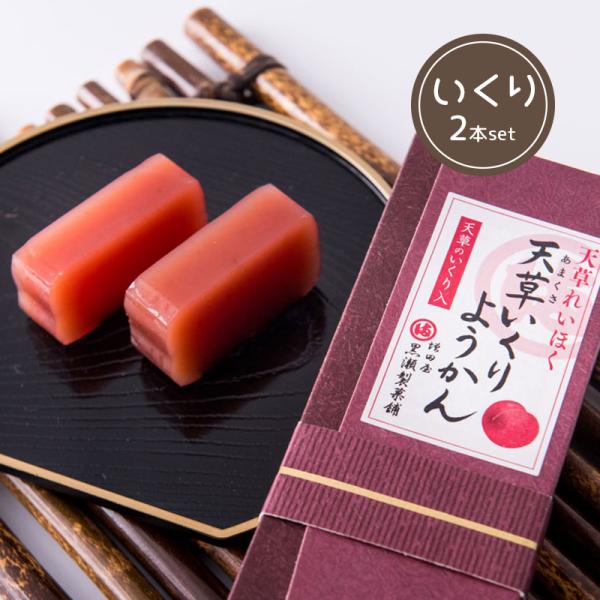 いくり (すもも) ようかん 2本入り 熊本天草 和菓子 天草謹製認定品 詰合せ お土産 ふるさと ...