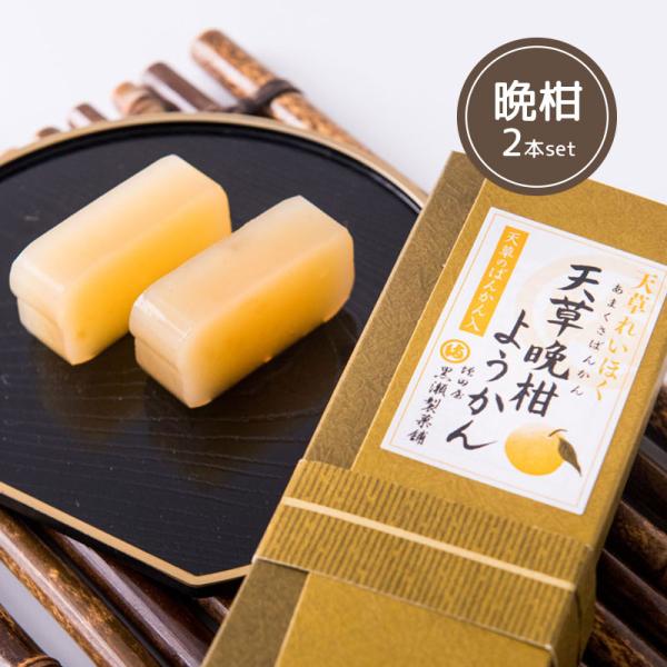晩柑 (ばんかん) ようかん 2本入り 熊本 天草 和菓子 天草謹製認定品 詰合せ お土産 ふるさと...