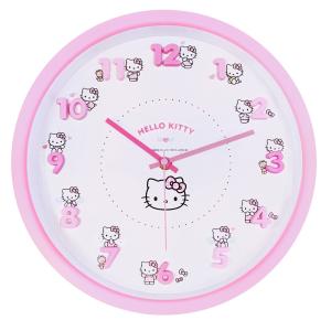 サンリオ SANRIO アイコンウォールクロック ハローキティ キティちゃん ピンク 時計 壁掛け時計 2926261