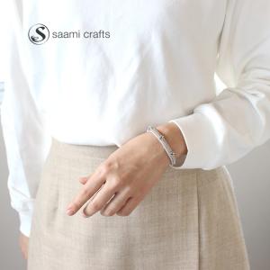 saami crafts（サーミクラフト） ホーンボタン 太レザー ブレスレット