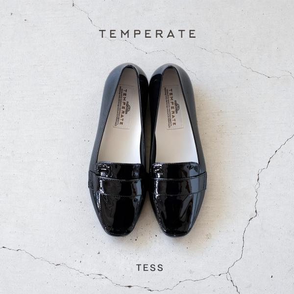 レインパンプス レディース TEMPERATE テンパレイト TESS テス 黒 ブラック スリッポ...