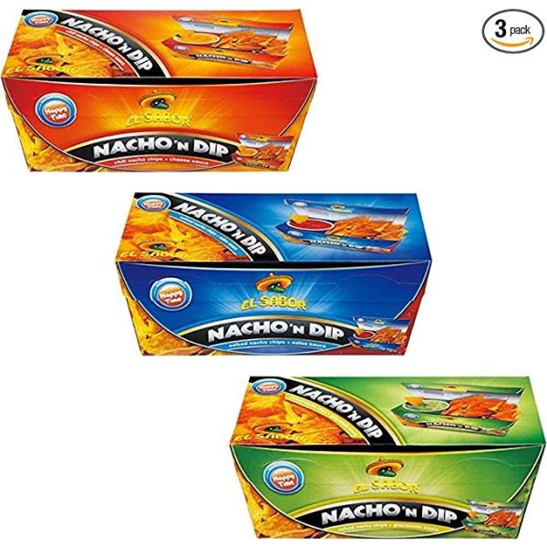 エルサボール ナチョディップ サルサ チーズ アボカト 175g 1箱ずつ (合計3箱セット)