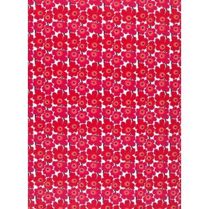 marimekko（マリメッコ） 生地 ミニウニッコ 赤 レッド ピンク No.1 巾