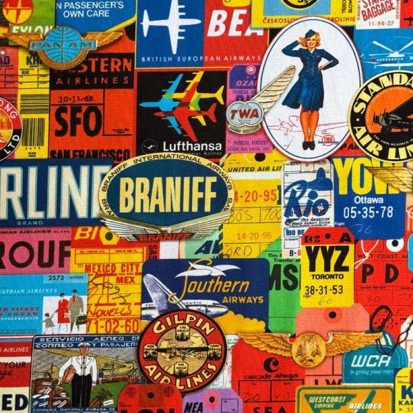 USAコットン Library of Rarities Adventure Airport Tags...