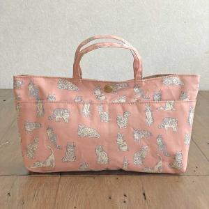 SALE スクエアトートバッグ ブルーグレー Emily LIBERTY リバティ