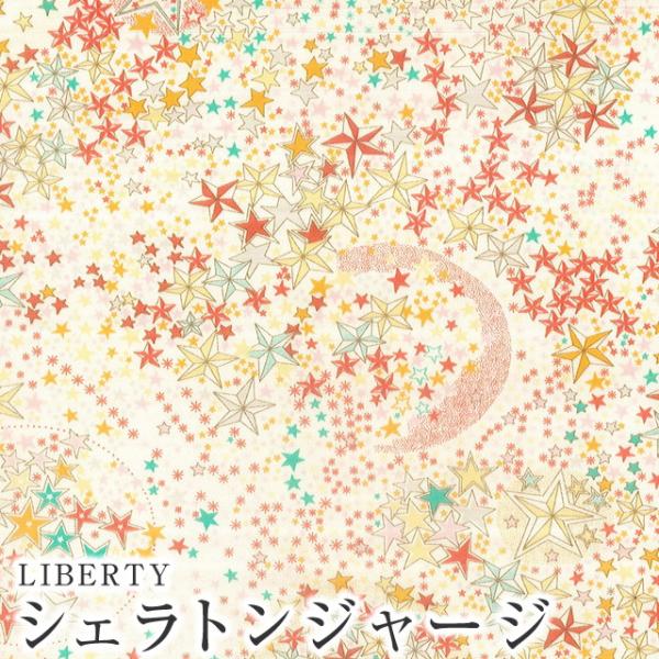 LIBERTYリバティプリント 国産シェラトンジャージ(タナジャージ)生地 60/2天竺＜Adela...