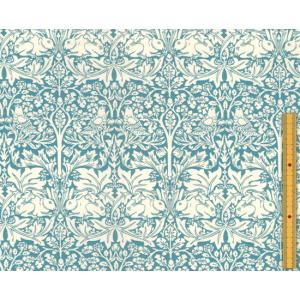 moda fabrics(モダ・ファブリックス)William Morris ウィリアムモリス オックス生地＜Brother Rabbit＞(ブラザーラビット)＜LIGHT BLUE(ライトブルー)＞8211-24T