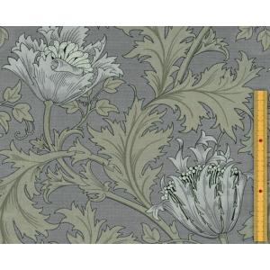 moda fabrics(モダ・ファブリックス)William Morris ウィリアムモリス シーチング生地Anemone(アネモネ)LIGHT BLUE(ライトブルー)8217-34｜merci-fabric