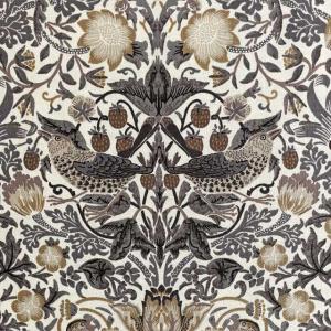 moda fabrics(モダ・ファブリックス)William Morris ウィリアムモリス シーチング生地＜Strawberry Thief＞(ストロベリースィーフ)いちご泥棒 PORCELAIN｜merci-fabric