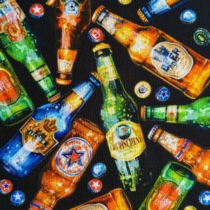 USAコットン Beer(ビール)ブラック シーチング生地 Timeless Treasures(タイムレストレジャー)CD3922-BLACK