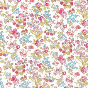 マイメロディ×リバティファブリックス LIBERTYリバティプリント 国産タナローン生地＜Nancy's Orchard＞(ナンシーズ・オーチャード)【ピンク】DC30715-J20A
