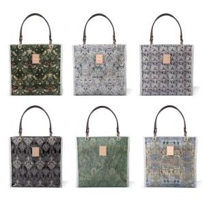 SALE スクエアトートバッグ ブルーグレー Emily LIBERTY リバティ