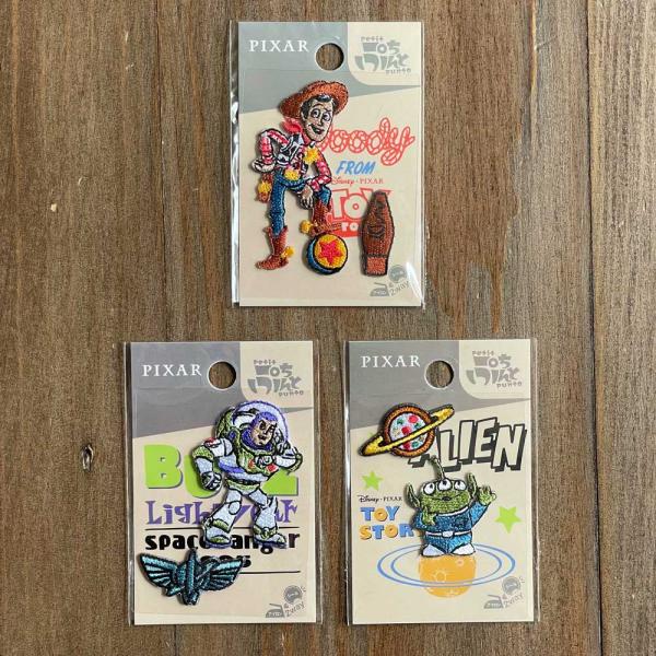トイストーリー シール・アイロン接着両用ワッペン 刺繍ワッペン[ディズニー/ウッディ/バズライトイヤ...