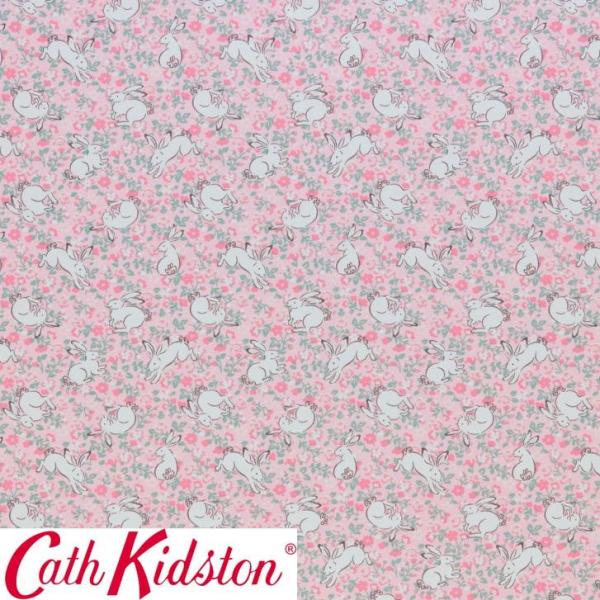 Cath Kidston キャスキッドソン 生地 コットンファブリック＜Jumping Bunnie...