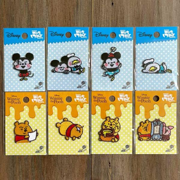 カナヘイ×ディズニー シール・アイロン接着両用ワッペン ミッキーマウス/ミッキーとドナルド/ミニーマ...