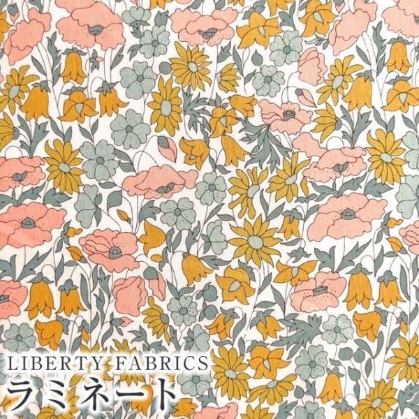 LIBERTYリバティプリント・つや消しラミネート(ビニールコーティング生地)Poppy＆Daisy...
