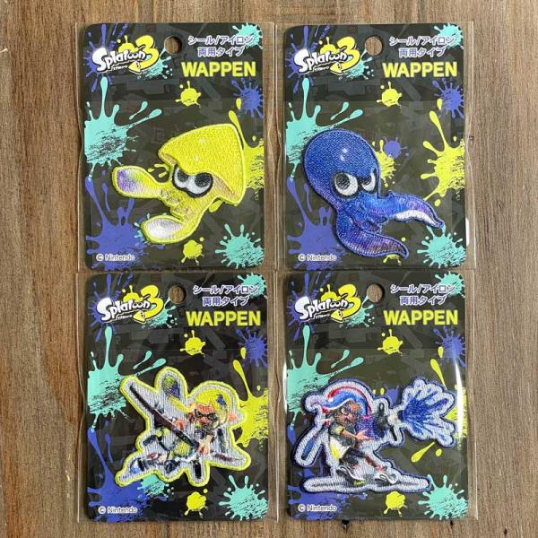 スプラトゥーン3 シール・アイロン接着両用ワッペン 任天堂SWITCHキャラクター イカ TOS01...