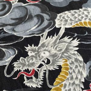 サザンクロス生地 ドビー変わり織り ドラゴン龍...の詳細画像4
