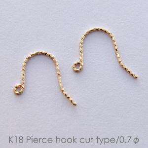 ピアス フック パーツ K18 K18WG Pt900 1ペア 金具 18K 18金 WG