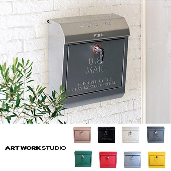 ポスト 郵便受け メールボックス 新聞受け 持ち手部分にロゴあり TK-2075 Mail box ...