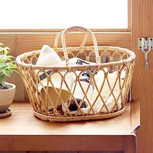 イケア（IKEA） バスケット かご 籐 54x39cm z00394945 SNIDAD