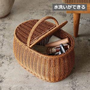 ユティル　オーバルピクニックバスケット バスケット 水洗いができる クレエ ユティル Creer UTILE 92340033 バスケット かご カゴ 整理ボックス おしゃれ｜メルシープレゼント 雑貨屋