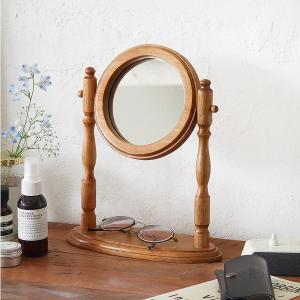鏡 卓上ミラー 角度調整 NEIN MARKE ナインマーケ 木製 スタンドミラー