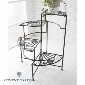 ウッデンカバー・ラウンドポット 3点セット アンティーク風 コベント