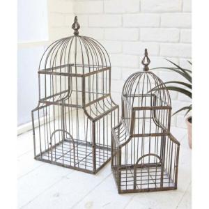ブラン トールケージ 鳥かご アイアン コベントガーデン シャビー LW-73 輸入雑貨 ブラン トールケージ バードケージ 鳥かご アイアン アレンジ