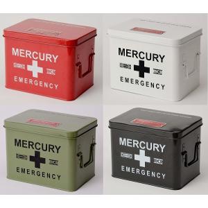 mercury マーキュリー エマージェンシーボックス レッド ホワイト カーキ ブラック 小物入れ 収納 BOX ボックス バスケット(ポイント10倍)｜merci-p
