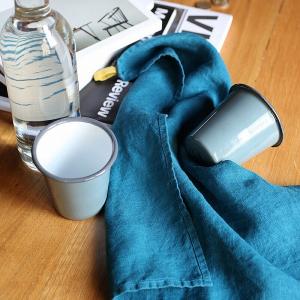 キッチンクロス マノン ブルーパヴォーネ ミモザ