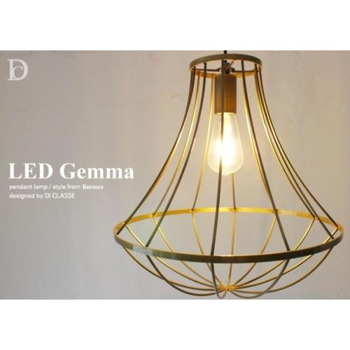 LED ジェンマ ペンダントランプゴールド ブラウン LED Gemma デザイン照明器具のDI C...