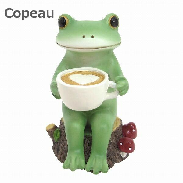 コポー カフェラテどうぞ ミドルサイズ Copeau 73057 カフェラテ かえる カエル フロッ...