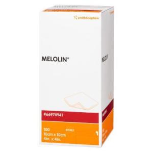 非固着性ドレッシング メロリン（滅菌済） 10x10cm 100枚/箱 66974941 S＆N ス...