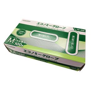 プラスチック手袋 エコノミーグローブ パウダー...の詳細画像1