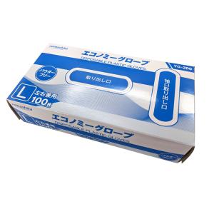 プラスチック手袋 エコノミーグローブ パウダー...の詳細画像1