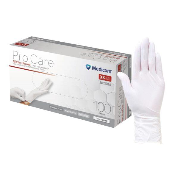 プロケア ニトリルグローブ ホワイト XS JN133510A 1箱100枚 メディコムジャパン【返...