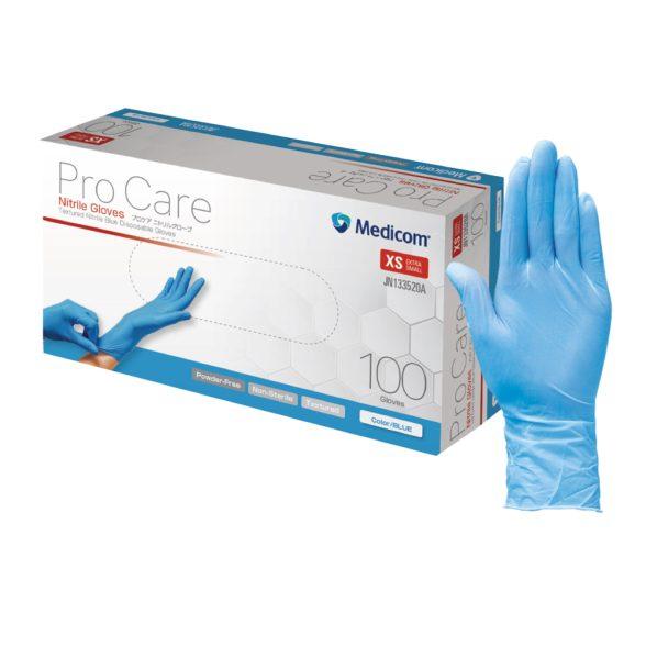 プロケア ニトリルグローブ ブルー XS JN133520A 1箱100枚 メディコムジャパン【返品...