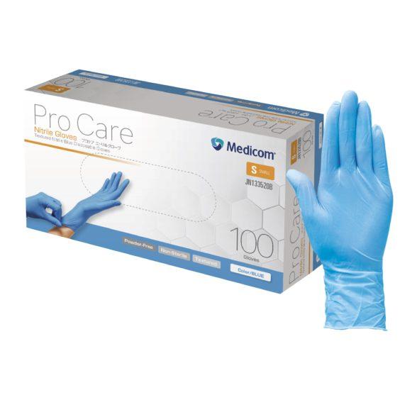 プロケア ニトリルグローブ ブルー S JN133520B 1箱100枚 メディコムジャパン【返品不...