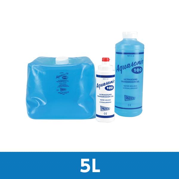 アクアソニック100ゲル 5L 医療用超音波ゲル 空ボトル250ml 1本付き【返品不可】