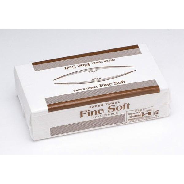 ペーパータオル ファインソフト 240310 1束200枚入 1ケース(35束)【返品不可】