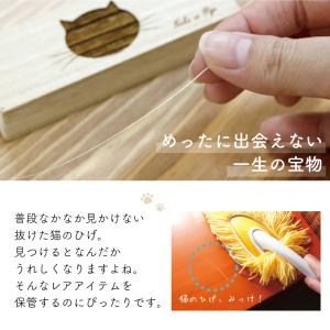 高級天然桐 猫のひげケース 猫 ペット 猫グッ...の詳細画像2